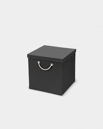 Faltbox groß mit Deckel in Schwarz