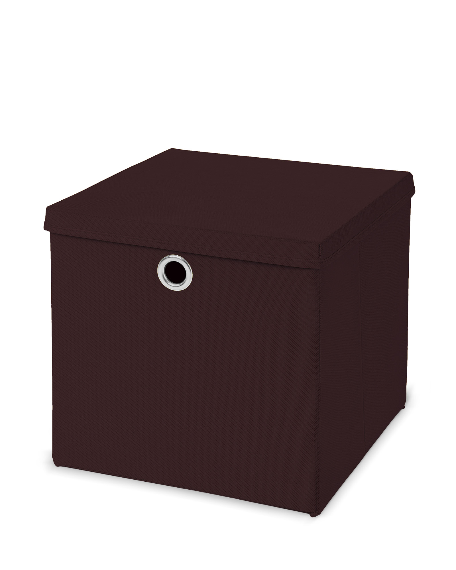 Faltbox T362, Aufbewahrungsbox Ordnungsbox, Stoff/Textil 28x28x28cm ~ rot  von Heute-Wohnen