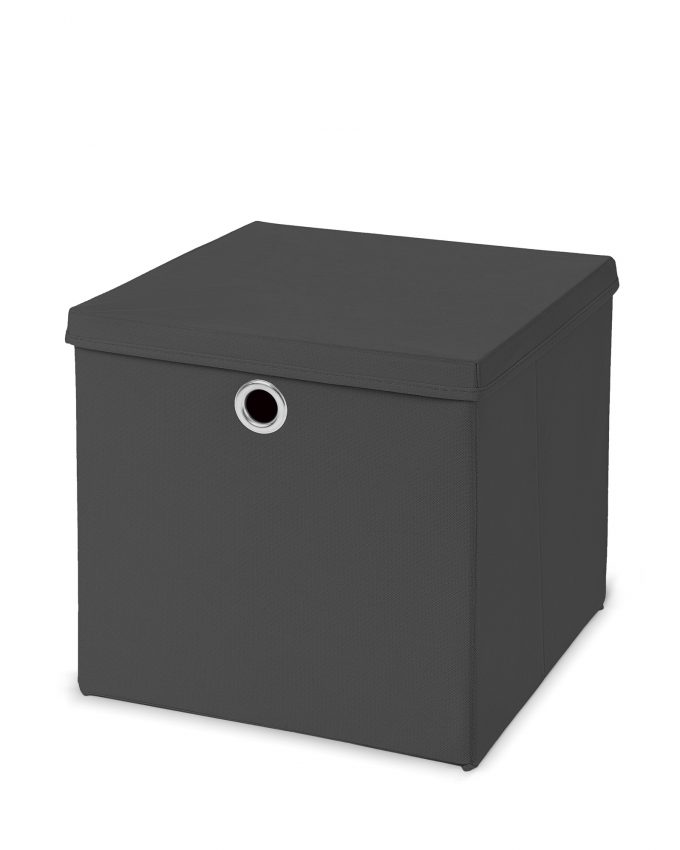 Faltbox 33x33x33 cm mit Deckel in vielen Farben - mit Metallöse - Circul