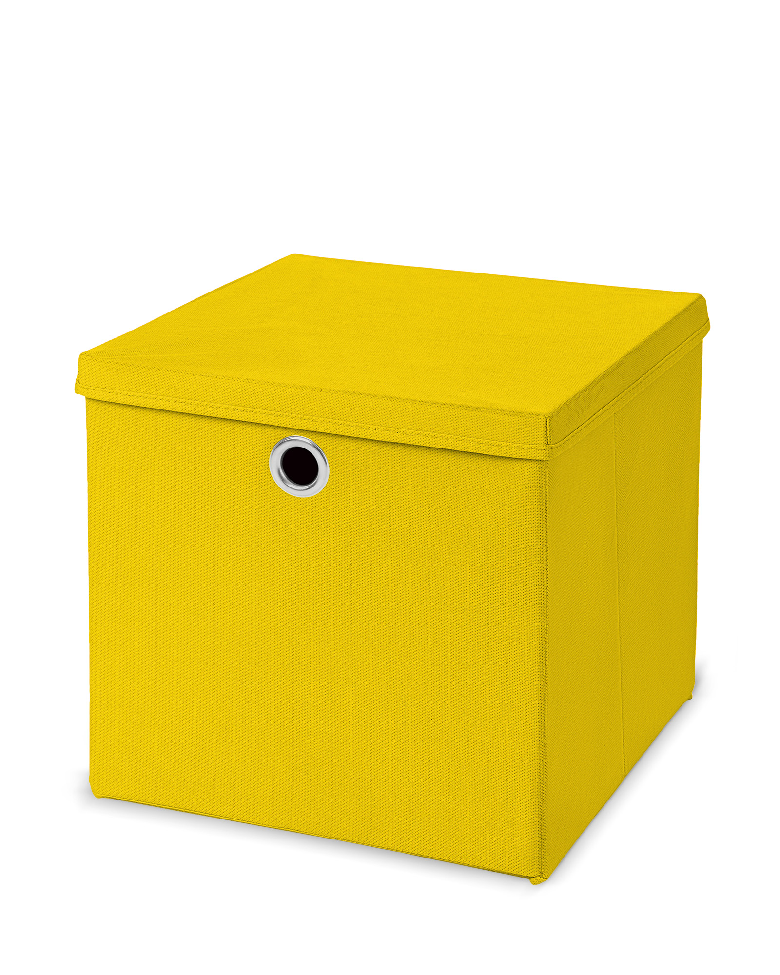 Faltbox 28x28x28 cm mit Deckel in vielen Farben - mit Metallöse - Circul