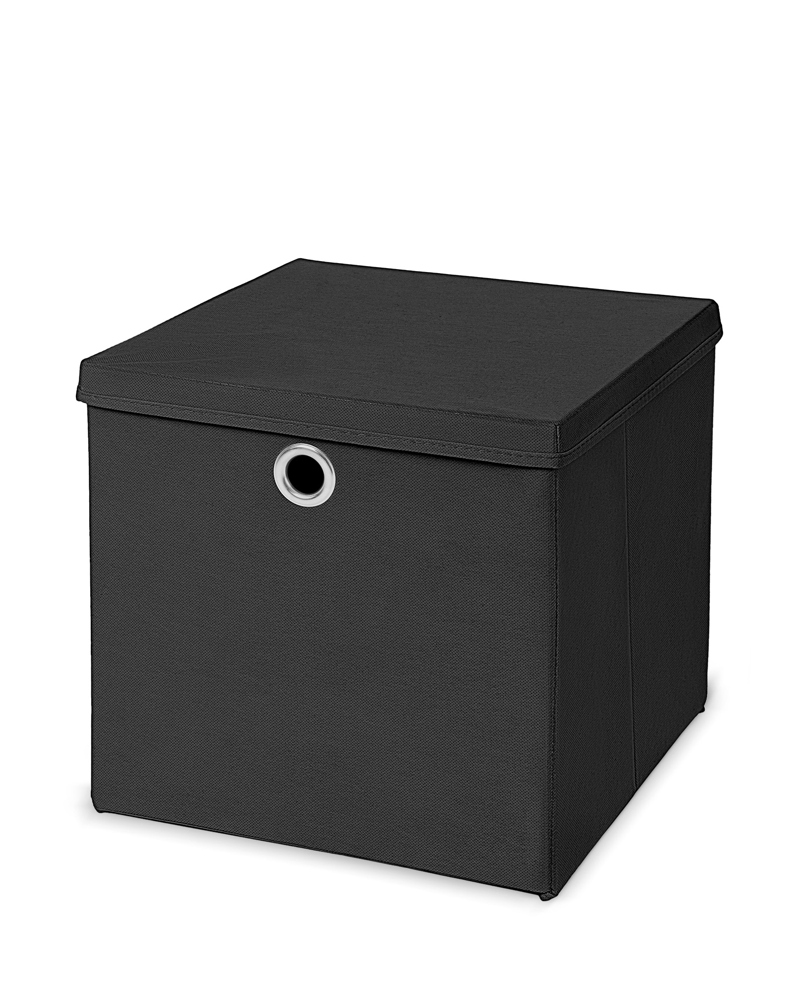 Aufbewahrungsbox MIA  Faltbox - Korb - 28x28x28 cm (Schwarz